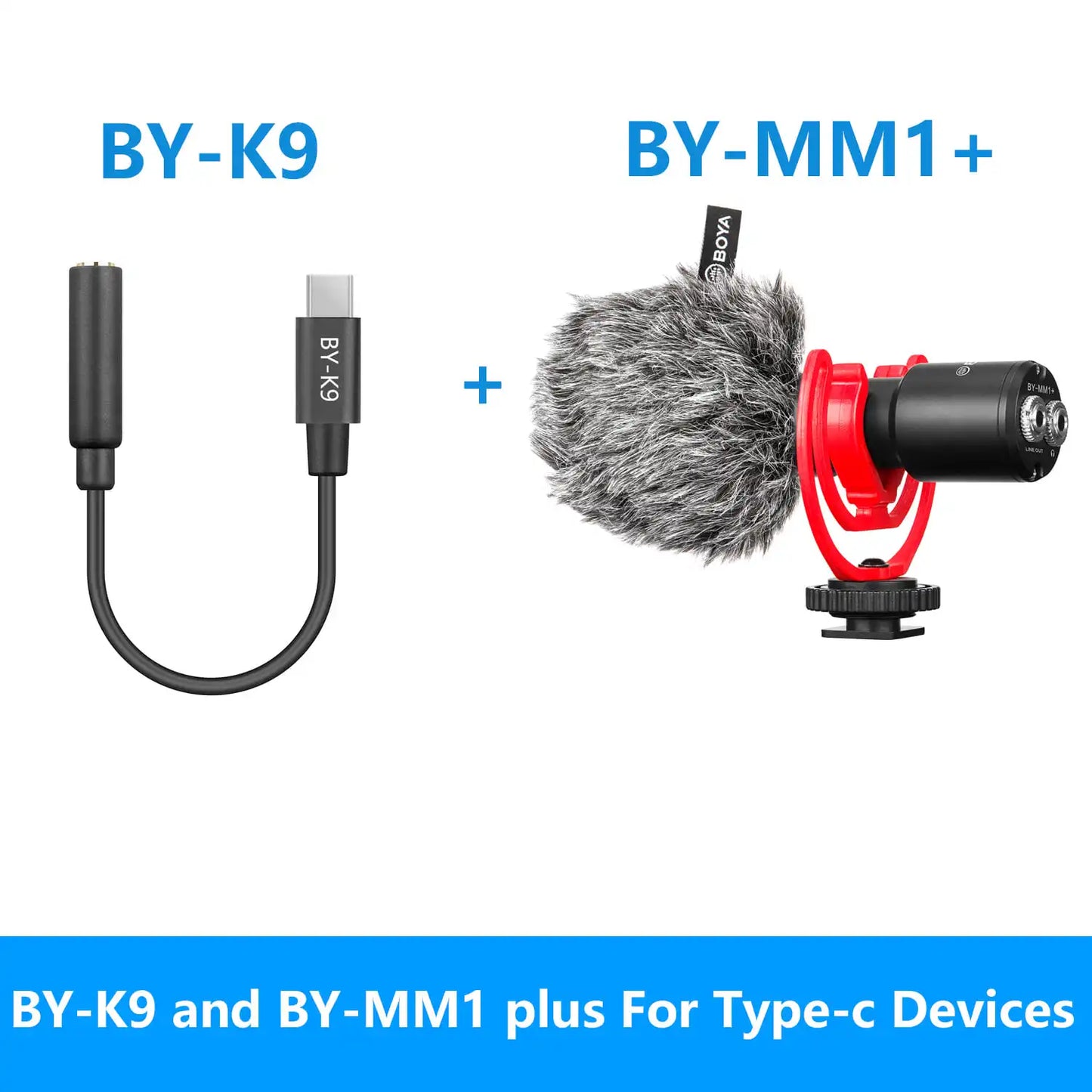 BOYA BY-MM1 Professional Cardioid Shotgun Microphone for iPhone Android Smartphone PC Canon Nikon DSLR Camera Recording Vlog