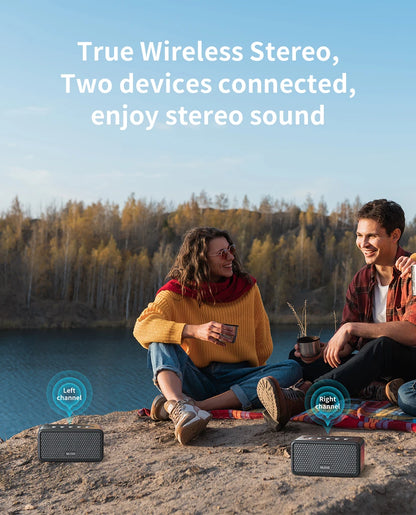 Mlove A100 Portable Bluetooth Speaker Wireless Bluetooth 5.3 Stereo Sound 24-Hour Playtime Rich Bass IPX5 Waterproof - AMULET RING STORE