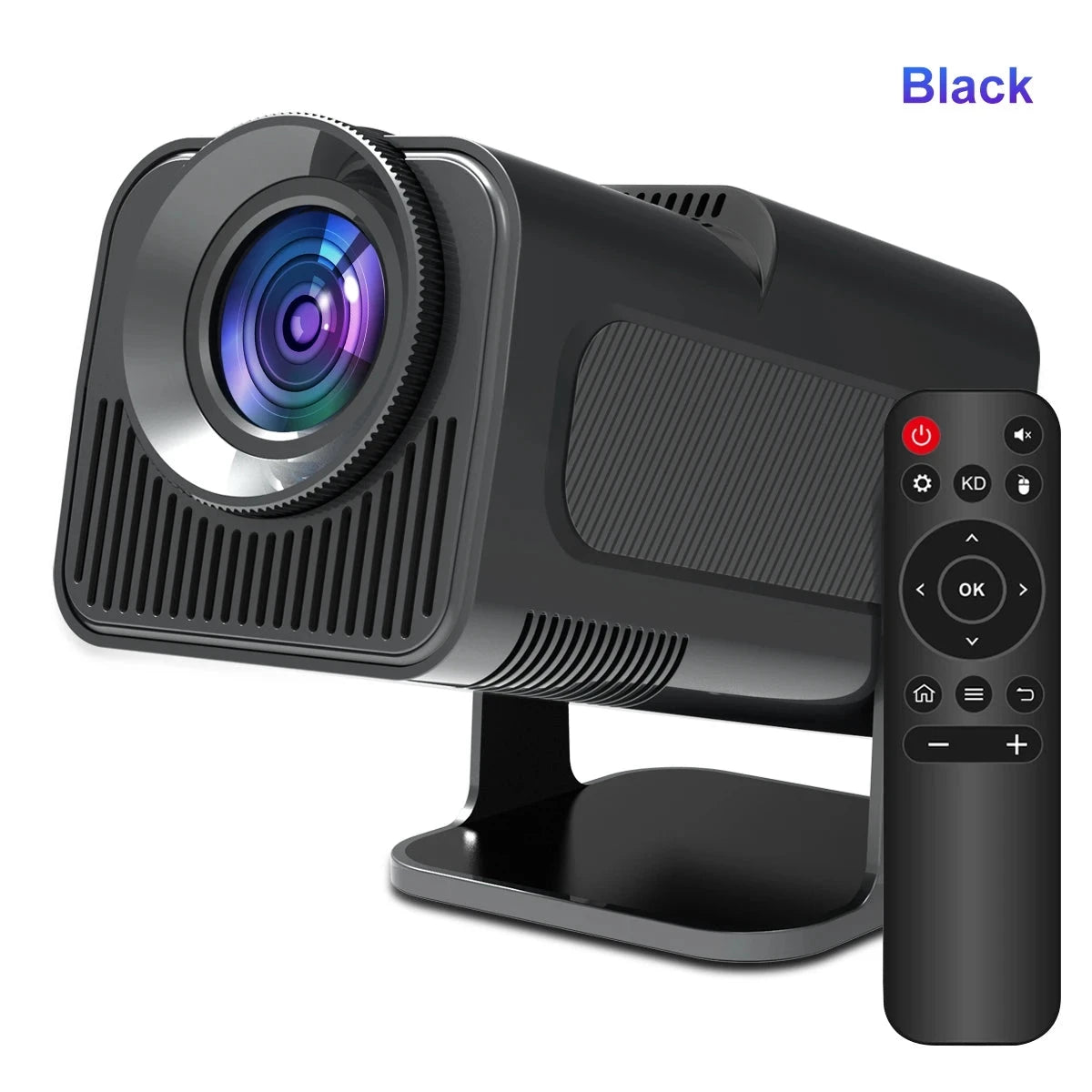FGHGF HY320 Mini Upgrade Native 720P Android 11 Projector 300ANSI Wifi6 BT5.0 4K Cinema Outdoor Portable 180 ° Rotable Projector