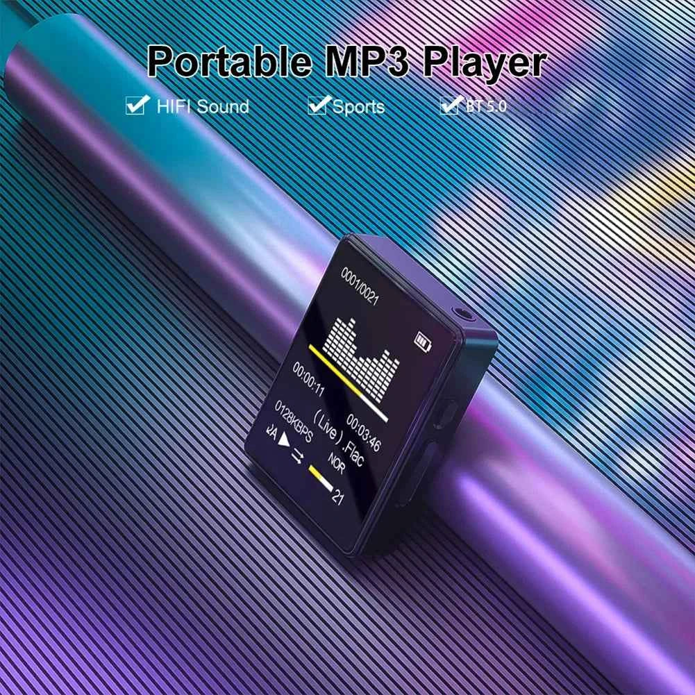 8/16/32/64GB Mini MP4 Video Playback HiFi Bluetooth-Compatible 5.0 MP3 Student Walkman Sports MP3 Player With Recording/E-Book