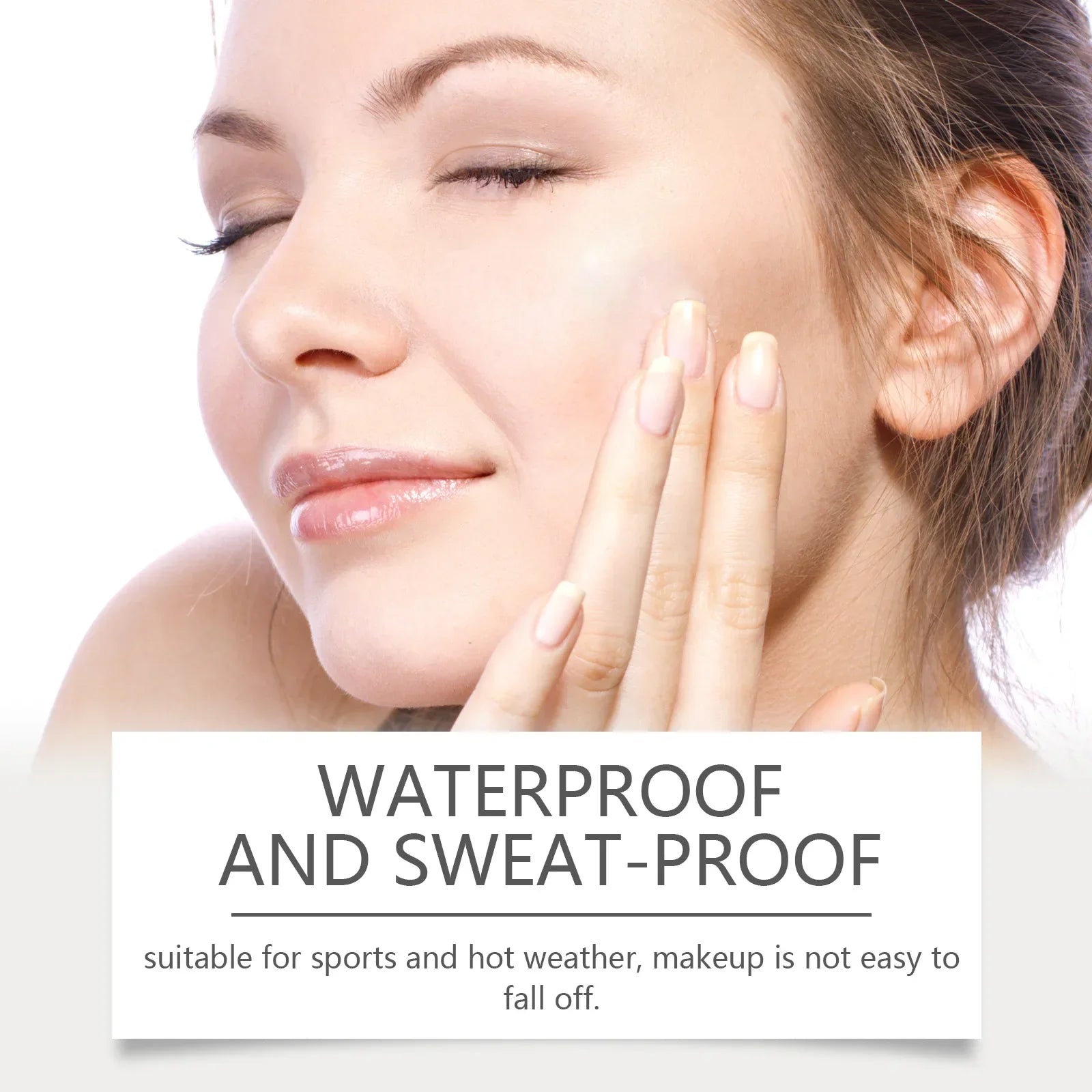 50ML Liquid Foundation CC Cream Matte Full Coverage Moisturizing Brightening Concealer BB Cream Oil Control Makeup Cosmetics - AMULET RING STORE