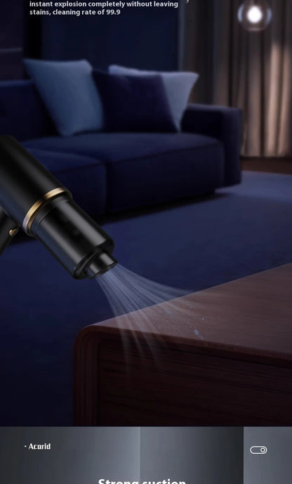 High power portable wireless vacuum cleaner, compatible with both car and home use, equipped with various accessories