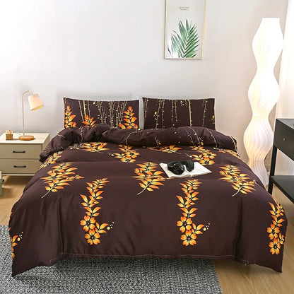 Reversible Summer Blossom Single Twin Full Queen Duvet Cover Set
