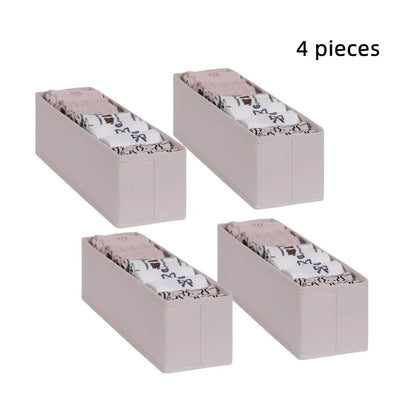 Foldable Underwear Socks Storage Box Panties Storage Boxes Clothes Organizer Cabinets Drawers Bedroom Wardrobe Separator Case - AMULET RING STORE