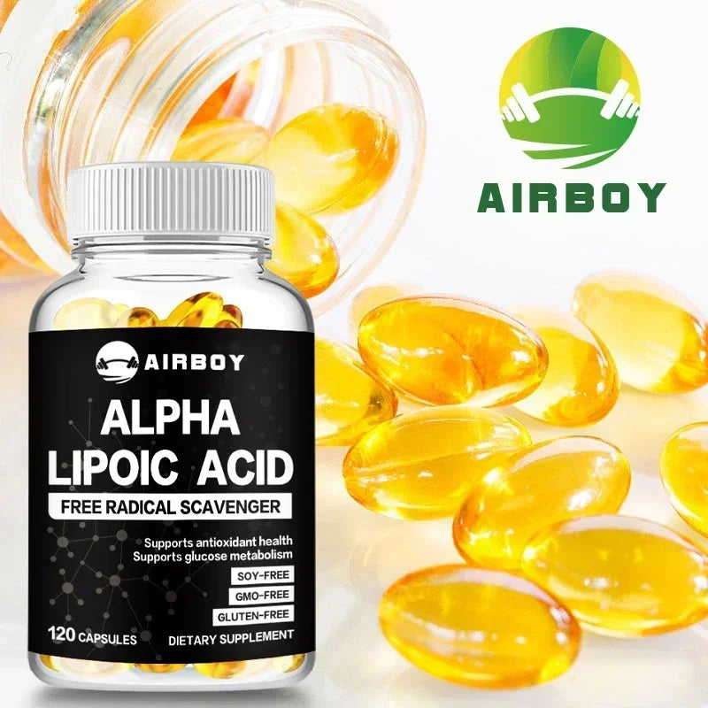 Alpha Lipoic Acid - Energy Metabolism, Relieve Neuralgia, Supports Nervous System Health, Antioxidant, Improves Immunity - AMULET RING STORE