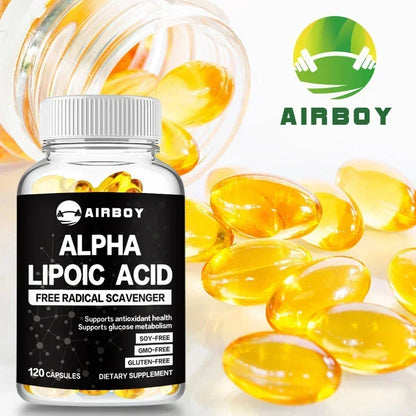 Alpha Lipoic Acid - Energy Metabolism, Relieve Neuralgia, Supports Nervous System Health, Antioxidant, Improves Immunity - AMULET RING STORE