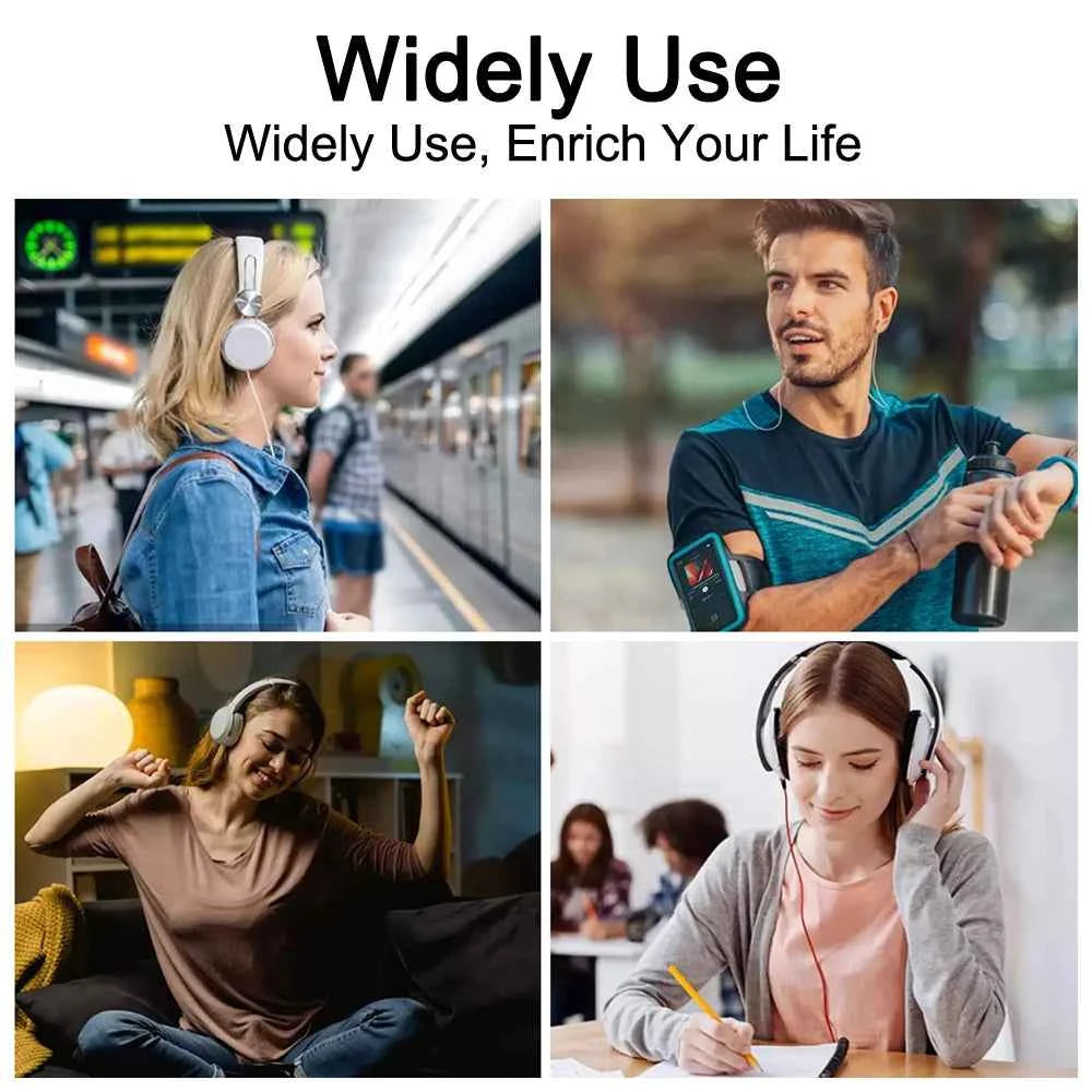 128GB HiFi MP3 Player with Bluetooth 5.4, Speaker & Touch Screen