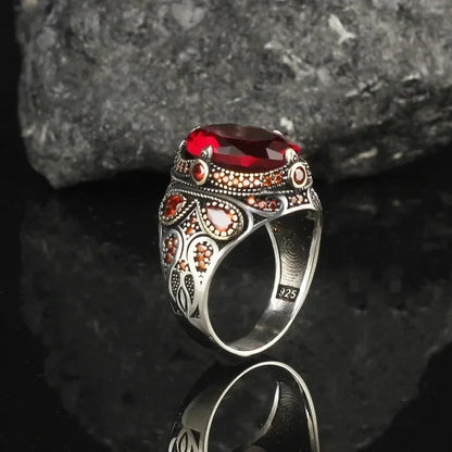 New Creative Cat's Eye Alloy Casting Rings for Men Europe and America Gothic Rock All-around Eyeball Simple Jewelry Accessories