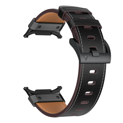 Metal+Leather Strap for Samsung Galaxy Watch Ultra 47mm Stainless Steel Business Bracelet Belt Galaxy Watch 8-7 Ultra 47mm Band
