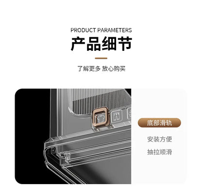 Large Capacity Foldable Storage Box Plastic Clothes Organizer Transparent Home Storage Trunk for Clothes Sundries Organizer - AMULET RING STORE