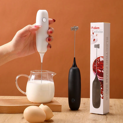 Milk Drink Coffee Whisk Mixer Electric Egg Beater Frother Foamer Mini Handle Stirrer Practical Blender Kitchen Cooking Tool - AMULET RING STORE