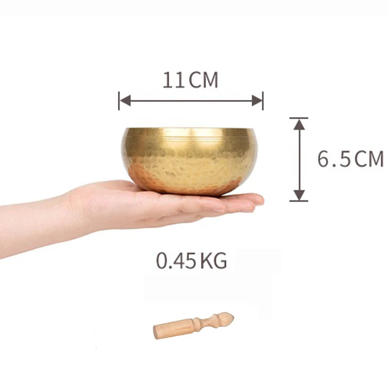 Nepal Singing Bowl Handmade Copper Bowl Sound Healing Yoga Meditation Professional Original Tibetan Bowls Buddha Instrument - AMULET RING STORE