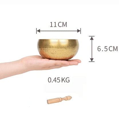 Nepal Singing Bowl Handmade Copper Bowl Sound Healing Yoga Meditation Professional Original Tibetan Bowls Buddha Instrument - AMULET RING STORE