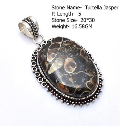 Genuine  Jasper Sodalite  Agate Turquoise   Pendant