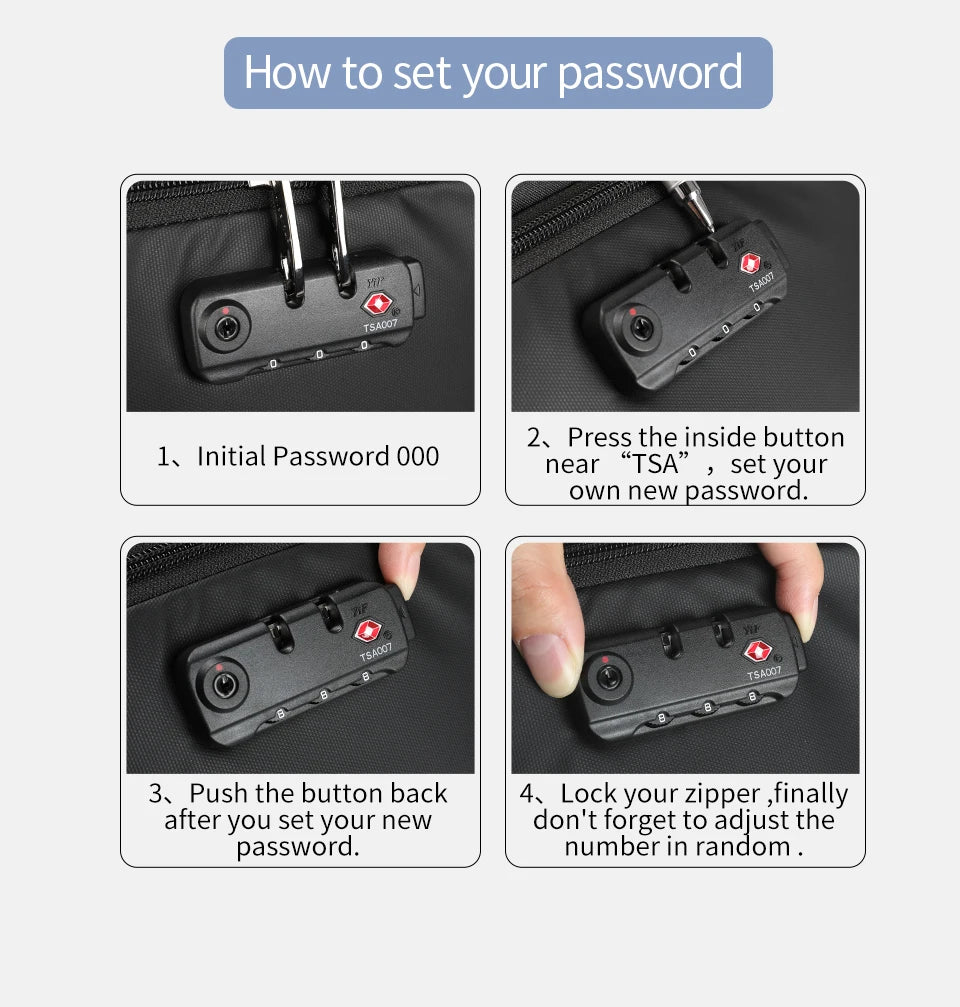 Tigernu Anti Theft Backpacks For Men For Women No Key TSA Lock Backpack 15.6inch Laptop Backpack Schoolbag For Teenager Knapsack - AMULET RING STORE