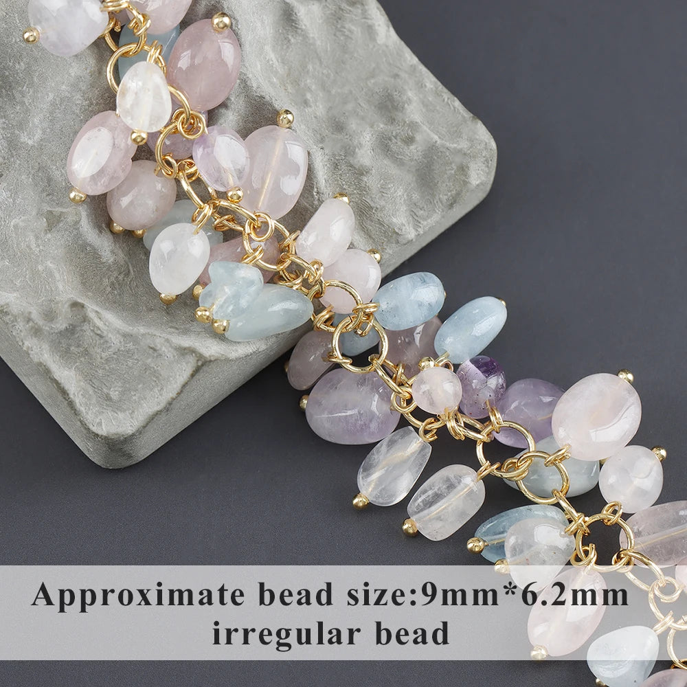 GUFEATHER M987,jewelry accessories,pass REACH,nickel free,18k gold plated,copper,natural stone,diy chain,jewelry making,10cm/lot - AMULET RING STORE