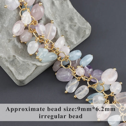 GUFEATHER M987,jewelry accessories,pass REACH,nickel free,18k gold plated,copper,natural stone,diy chain,jewelry making,10cm/lot - AMULET RING STORE