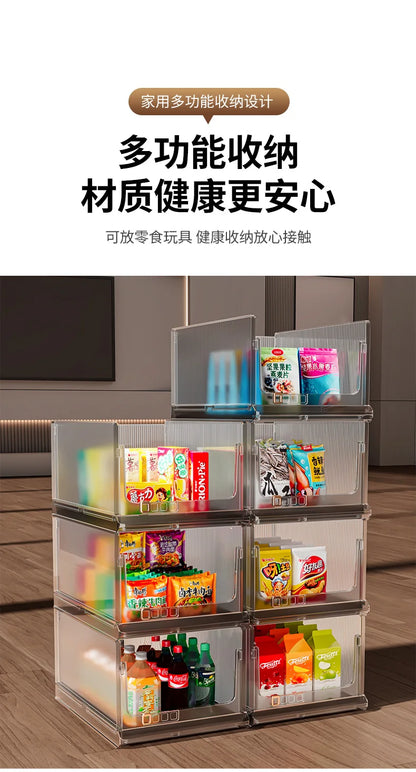 Large Capacity Foldable Storage Box Plastic Clothes Organizer Transparent Home Storage Trunk for Clothes Sundries Organizer - AMULET RING STORE