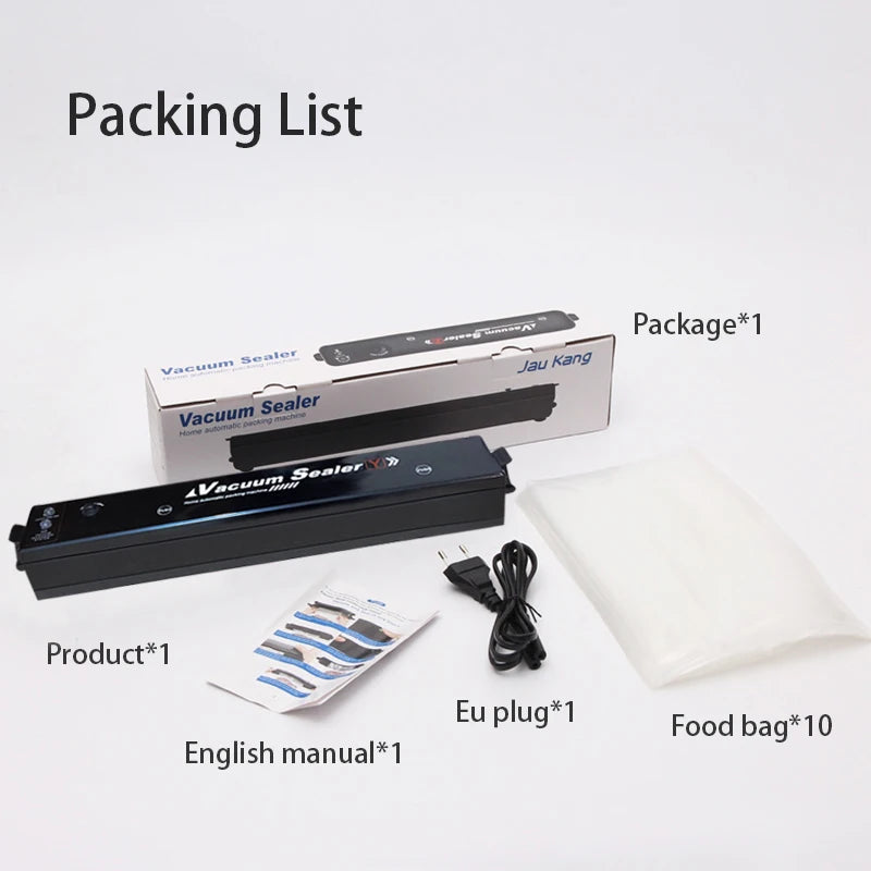 Vacuum Sealer Machine EU Plug Free Gift 10pcs Saver Bags Kitchen Vacuum Packer Machine Small Sealing Machine Food Vacuum Sealer - AMULET RING STORE