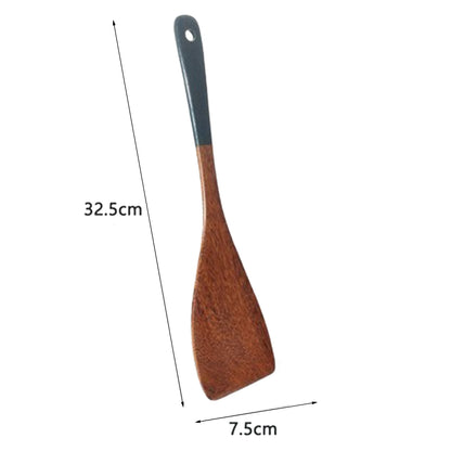 Wooden Kitchenware Set Long Handle Spatula Rice Scoop Vegetable Meat Cooking Shovel Mixing Spoons For Nonstick Pan Kitchen Tools