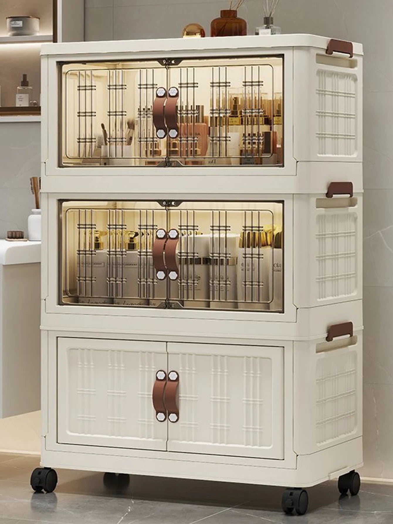 Multifunction Dustproof Wardrobe Large Capacity Folding Storage Cabinet Sundries Storage Box - AMULET RING STORE