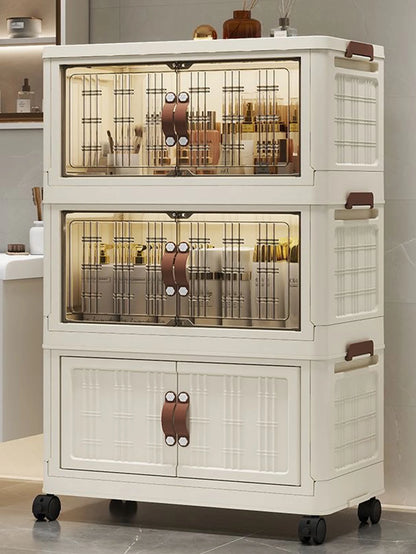 Multifunction Dustproof Wardrobe Large Capacity Folding Storage Cabinet Sundries Storage Box - AMULET RING STORE