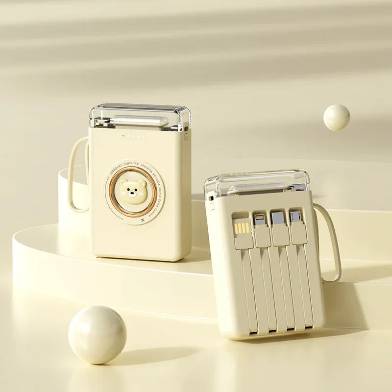 Mini Power Bank 20000mAh Cute Pet Cartoon Portable Charger Powerbank for IPhone Samsung Huawei Xiaomi External Spare Battery