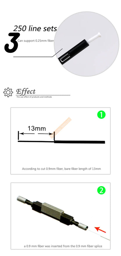 Brand New L925B Fiber Optic Quick Connector Optical Fiber Mechanical Splice for Drop Cable cold connector - AMULET RING STORE