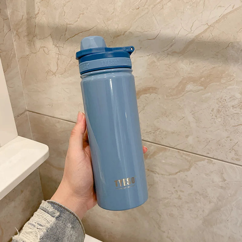 Tyeso Stainless Steel Thermos Water Bottle Portable Sport Vacuum Flask Keeps Cold and Heat Thermal Mug Insulated Car Tumbler Cup - AMULET RING STORE