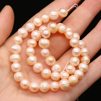 100% Natural Freshwater Pearl Beads Fine pearls Punch Loose Beads For DIY Women Elegant Bracelet Necklace Earring Jewelry Making - AMULET RING STORE