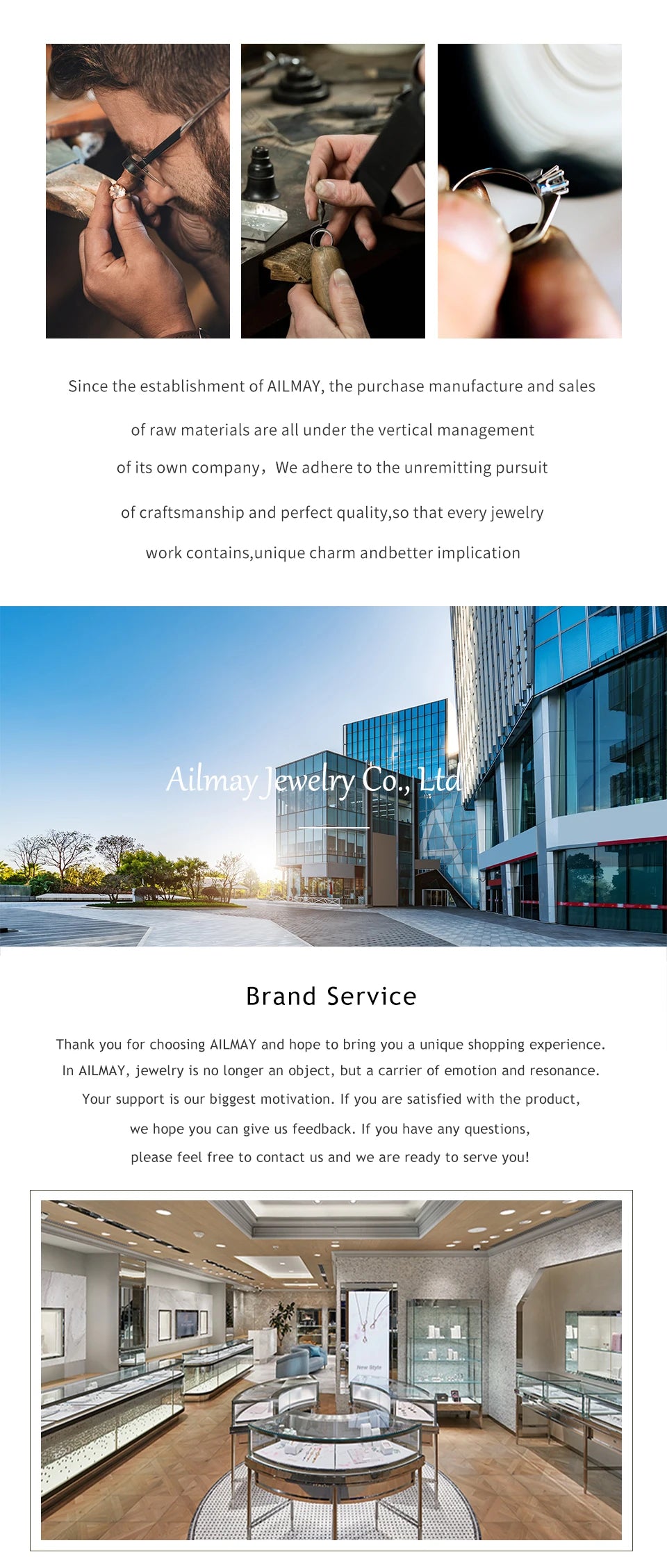 Ailmay Genuine 925 Sterling Silver Simple Navy Blue Zircon Ring for Women Fashion Minimalist Ring Fine Jewelry