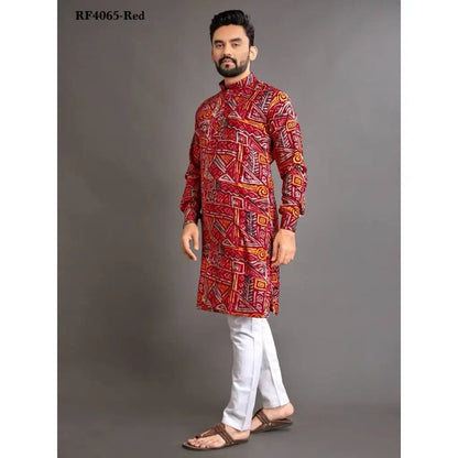 2025 Men's Clothing Stand Collar Golden Print Long Sleeve Shirt Trendy Hip Hop Casual Clothes Ethnic Style Mid-Length Top