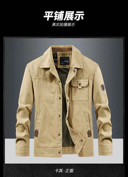 Men Jackets outdoor Slim fit Coats Casual Jackets High Quality Male wear Multi-pocket Cargo Jackets And Coats plus Size 5XL