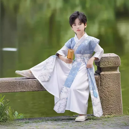 Long Sleeve Boy Hanfu Modern Dress Baby Cosplay Boys Outfit Ancient Stage Kids Clothing Vestidos Casual Children Chinese Costume