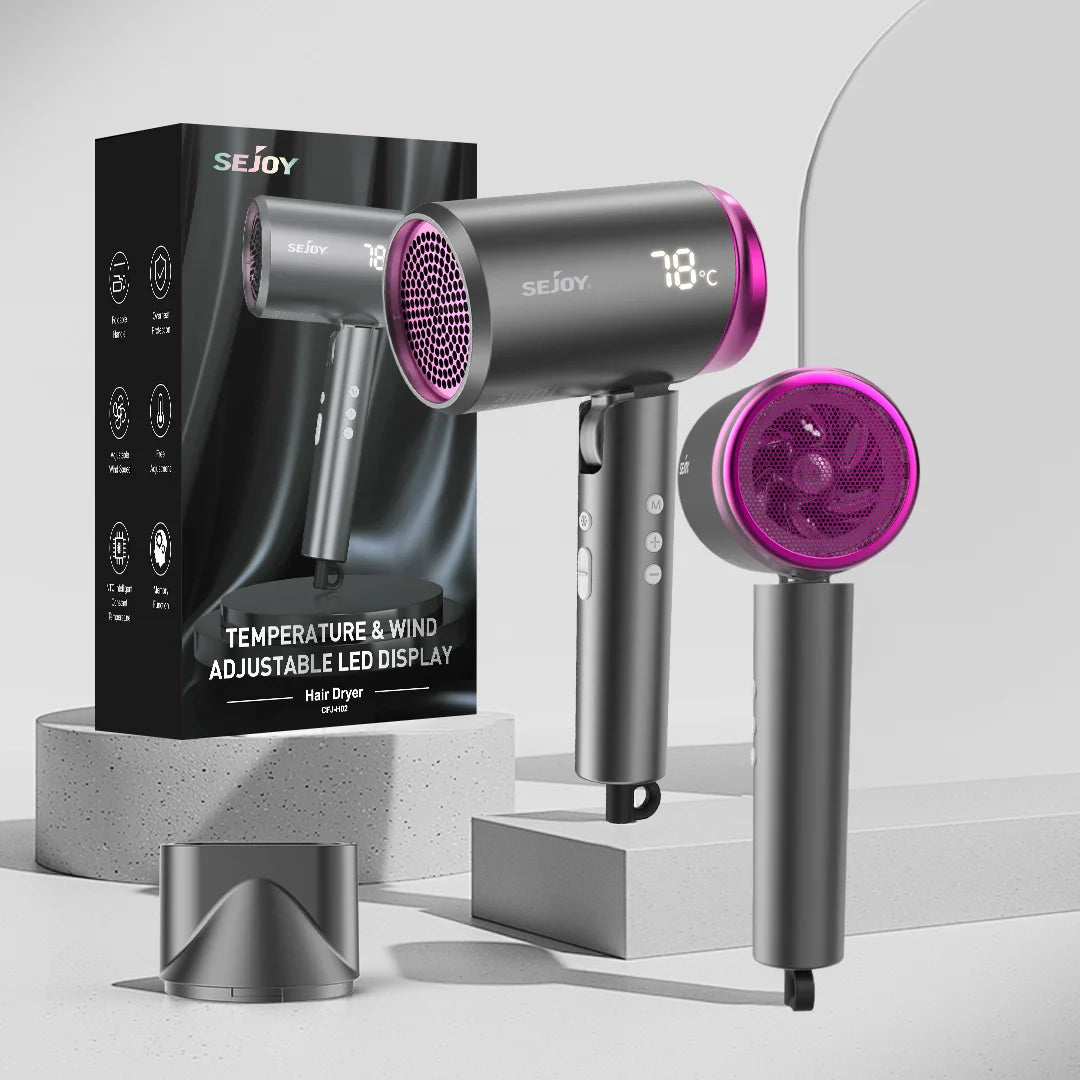 Electric Hair Dryer 1800W 110v Multifunctional Hair Straightener Negative Ion Hair Care Curler Blow Dryer Cold/Warm/Hot Wind - AMULET RING STORE