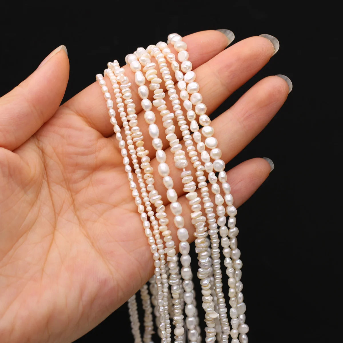 Natural Freshwater Pearls Beaded Irregular Shape Loose Spacer Beads for Jewelry Making Diy Bracelets Necklaces Accessories Gifts