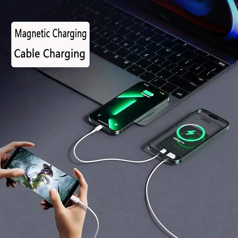 Magnetic Power Bank 30000mAh 15W Wireless Fast Charger for iPhone 15 14 13 Samsung S22 S23 Xiaomi Portable Battery Powerbank - AMULET RING STORE