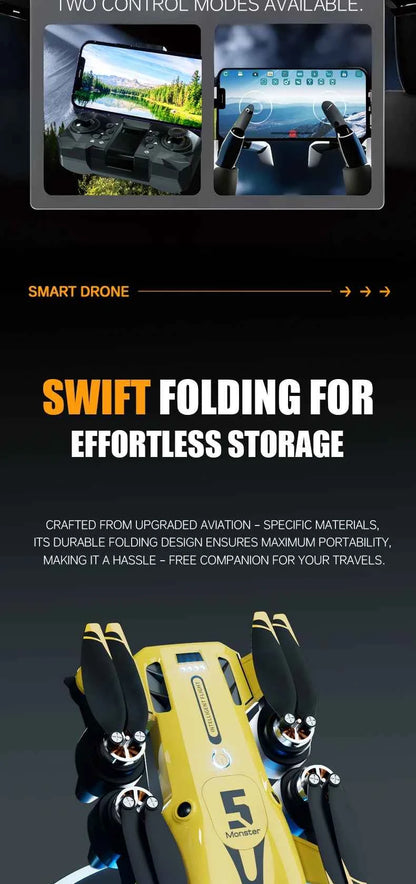 M5 Drone Professional 8K With Wide Angle Three Camera Obstacle Avoidance GPS 5G Optical Flow Positioning Brushless Rc Quadcopter