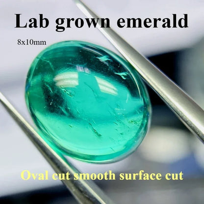 emerald Cut Lab Grown Columbia Emerald Natural color for DIY Jewelry Making Materials with Certificate Factory Wholesale price