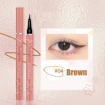 4 Colors Black Matte Liquid Eyeliner Waterproof Lasting Colorful Red Brown Quickily Drying Eyeliner Pencil Eyes Makeup Cosmetics - AMULET RING STORE