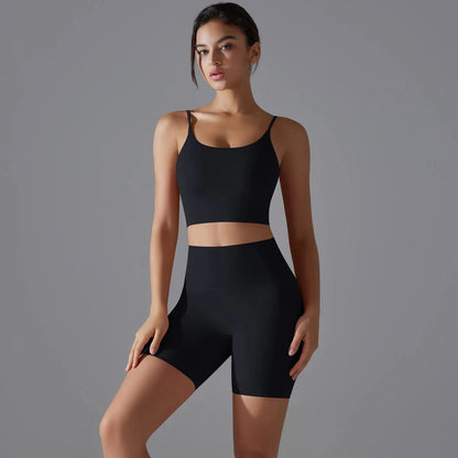 Women Yoga Set Yoga BraTank Tops for Fitness Workout Sportswear Gym Clothing High Waist Shorts Sportswear Leggings Suits