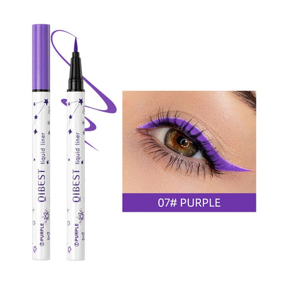 QIBEST High Pigment Eyeliner Pencil Waterproof Smudgeproof Makeup Eye Liner Liquid Black Eyeliner Quick Drying Eyes Cosmetics - AMULET RING STORE
