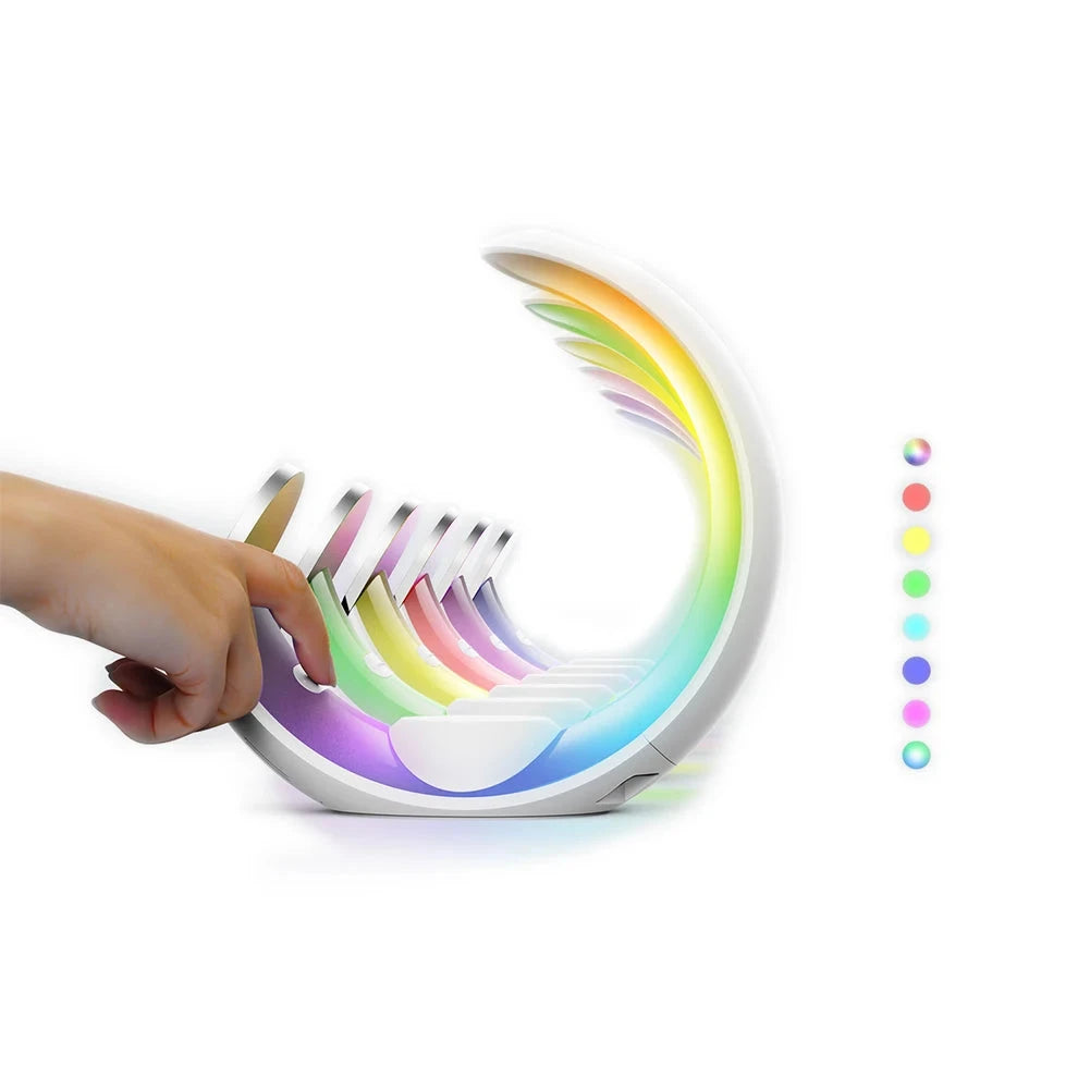 4 in 1 Magnetic Fast Charging Dock Station QC3.0 PD with Desk Lamp Wireless Charger Station Holder for iPhone AirPods IWatch