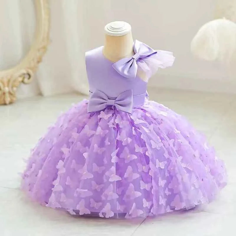 2024 Summer One Shoulder Sequin Fluffy Clothes New Off Shoulder Dress Girl Wedding Dress 0-5 Year Old Baby Girl Dress