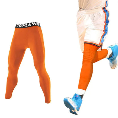 Men Women Kid Children Running Long Tights GYM Pocket Pants Basketball Football Soccer Fitness Exercise Sport Hiking Leggings 12