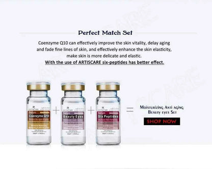 ARTISCARE Aging & Beauty Eyes Serum SET Anti Dark Circles Wrinkles Removal Coenzyme Q10 Six Peptides cream 3Pcs