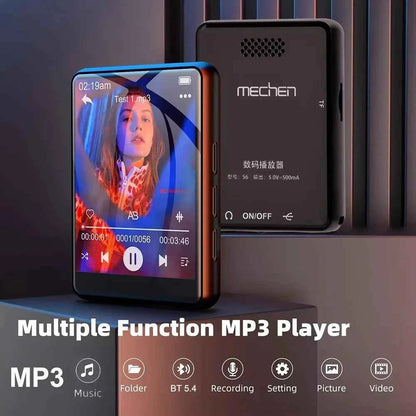 128GB HiFi MP3 Player with Bluetooth 5.4, Speaker & Touch Screen