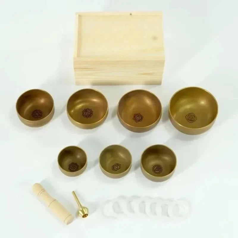 Singing Bowl Meditation Accessories Therapeutic Original Buddha Tibetan Bowls Sound Therapy Musical Percussion Instruments - AMULET RING STORE