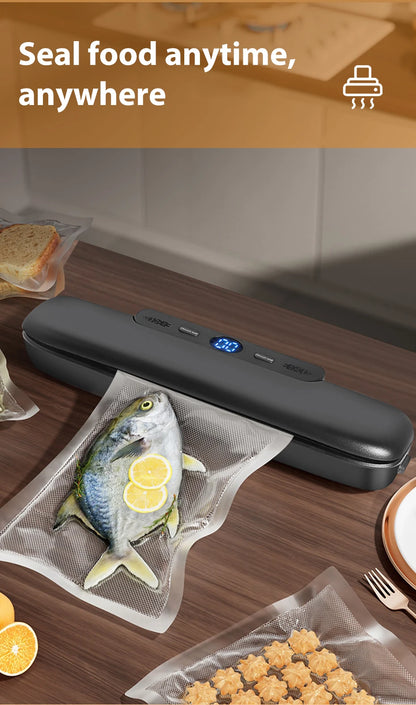 SaengQ Vacuum Sealer Machine Food Vacuum Sealer Packaging With Free 10pcs Vacuum bags Household Vacuum Food Sealing - AMULET RING STORE