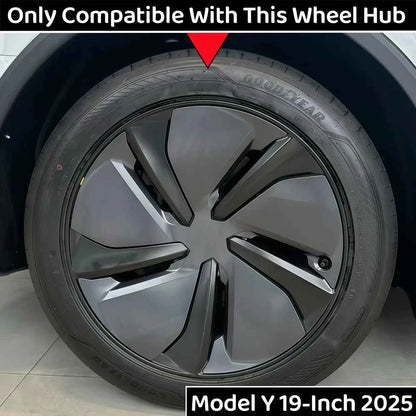 4PCS Wheel Cover for Tesla Model Y Juniper 19 Inch 2025 Car Replacement Wheel Cover Automobile Hub Cap Full Rim Car Accessories